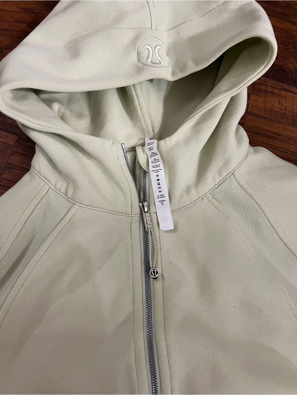 lululemon athletica Light Sage Full-Zip Hooded Sweatshirt